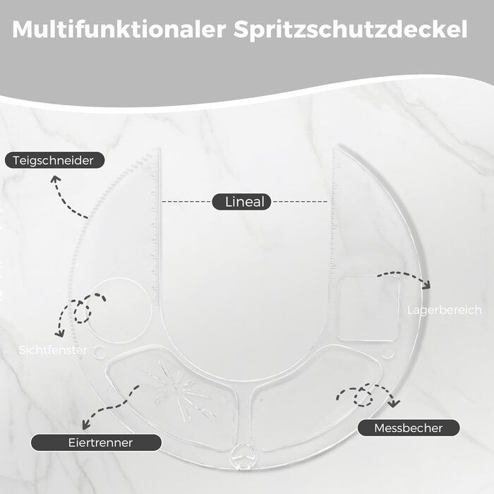 Кухонна машина YASHE 1500W з чашами 4.5 та 5L, 10+ швидкостей, нахильний корпус, гак для тіста, вінчик та насадка для збивання, багатофункціональна