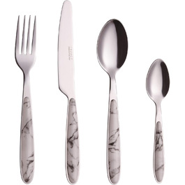 Набір столових приборів Exzact Rostfrei Stahl, мармур, нержавіюча сталь, 24 штуки