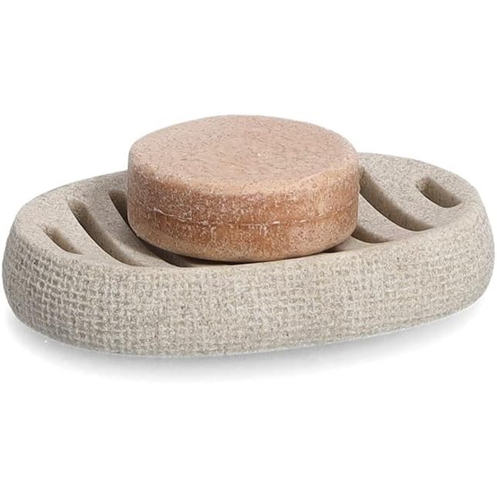 Миска для мила Zeller 18930 Natural, полірезин, бежева, 13 x 9 x 2 см