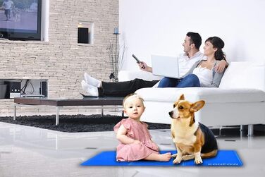 EONPOW Dog Cooling Mat, Cooling Mat for Dogs Pet Cooling Mat Non-Toxic Gel Self-Cooling Pad and Cat Cooling Pads XL(75*120cm)