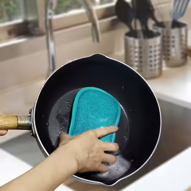 10-Piece Kitchen Sponges, Scrubbers, Scratch-Resistant, Multi-Purpose Dishcloths, Sponge with robust scrubbing power, effortless cleaning of dishes, pots and pans