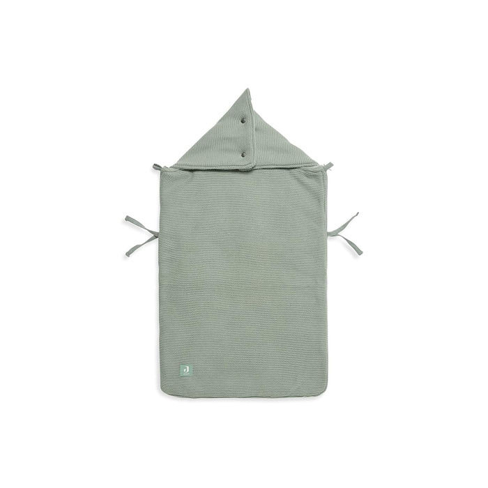 Дитячий конверт Jollein Basic Knit Forest Green для автокрісла та коляски, трикотажний, флісовий, універсальний, зелений