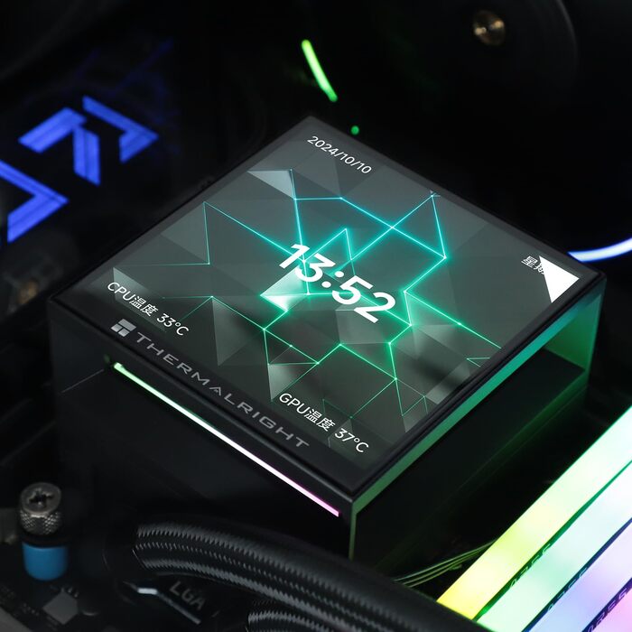 TR Hyper Vision 360 UB ARGB Black: Рідинна система охолодження CPU з LCD-дисплеєм 3.95