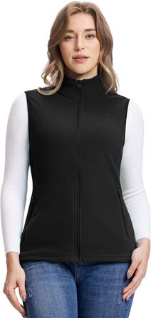 Жіноча флісова жилетка Outdoor Ventures - тепла безрукавка для спорту та відпочинку, чорна, XS