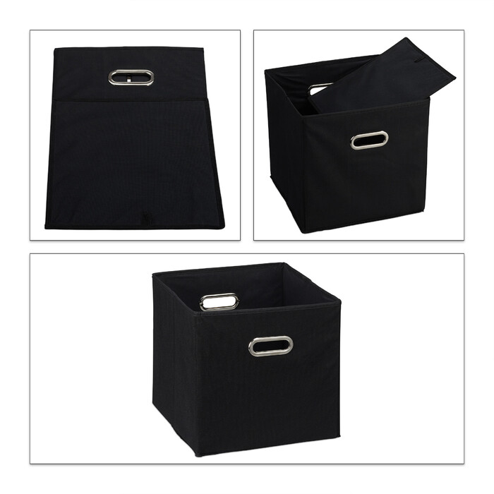 Relaxdays Fabric Storage Boxes, 2-Pack