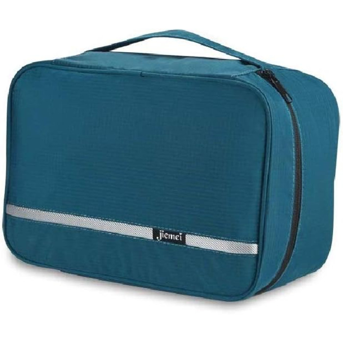 Сумка-органайзер для ванну Jieei, водонепроникна, для чоловіків та жінок, з 4 відділеннями, складна, компактна (L-зелений, L)