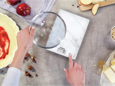 Кухонні ваги Soehnle Page Compact білі, цифрові, до 5 кг, LCD-дисплей, функція тарування