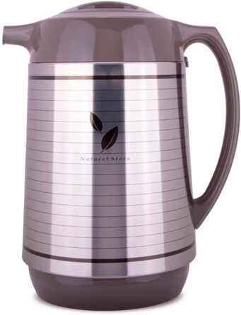 Термос Zojirushi Thermokaraffe, 1 л, білий (600 мл, сатинова поверхня) - Японська якість