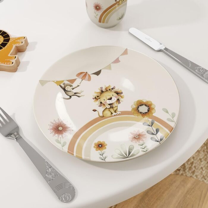 Набір дитячого столового прибору Villeroy & Boch Boho Kids (4 шт.) - нержавіюча сталь, сріблястий/платиновий, придатний для миття в посудомийній машині