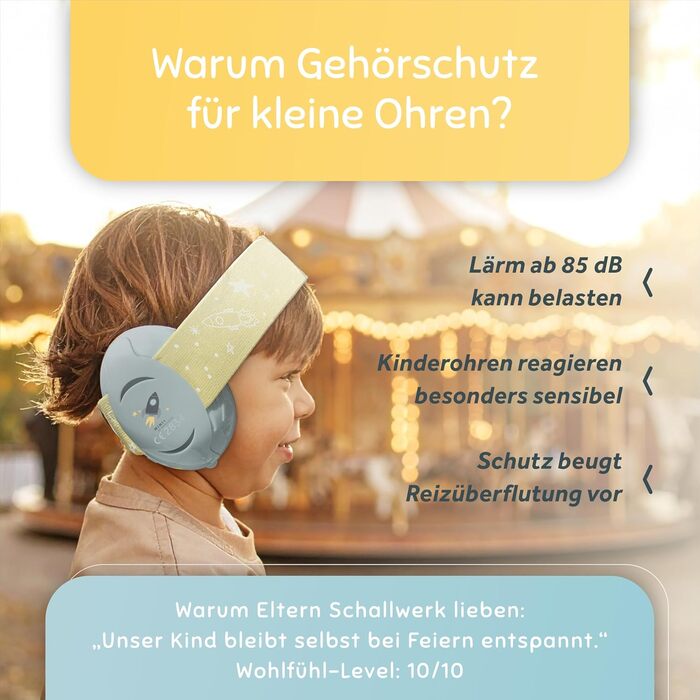 Schallwerk Mini+ (Dusty) - Шумоізоляційні навушники для малюків, преміум-якість, захист від шуму для дітей