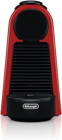 Кавова машина капсульна Nespresso De'Longhi Essenza Mini EN 85.R, 19 бар, 0,6 л, набір з 7 капсул, червона, без спінювача молока