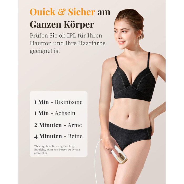 Пристрій для епіляції IPL з охолодженням, 9 рівнів потужності, 999900 імпульсів світла, безболісна епіляція вдома для обличчя, тіла, пахв та ніг (білий)