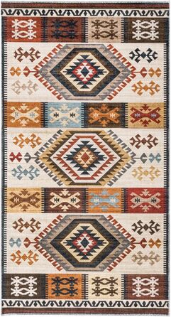 Килимок для підлоги вінтажний, тонкий, миючий, нековзний, 50x80 см, коричневий – для спальні, кухні, перед дверима