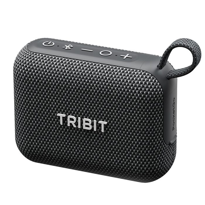 Tribit PocketGo Mini: Водонепроникна Bluetooth колонка IP68, 20 год, Bluetooth 6.0, потужний звук, EQ, TWS, чорний