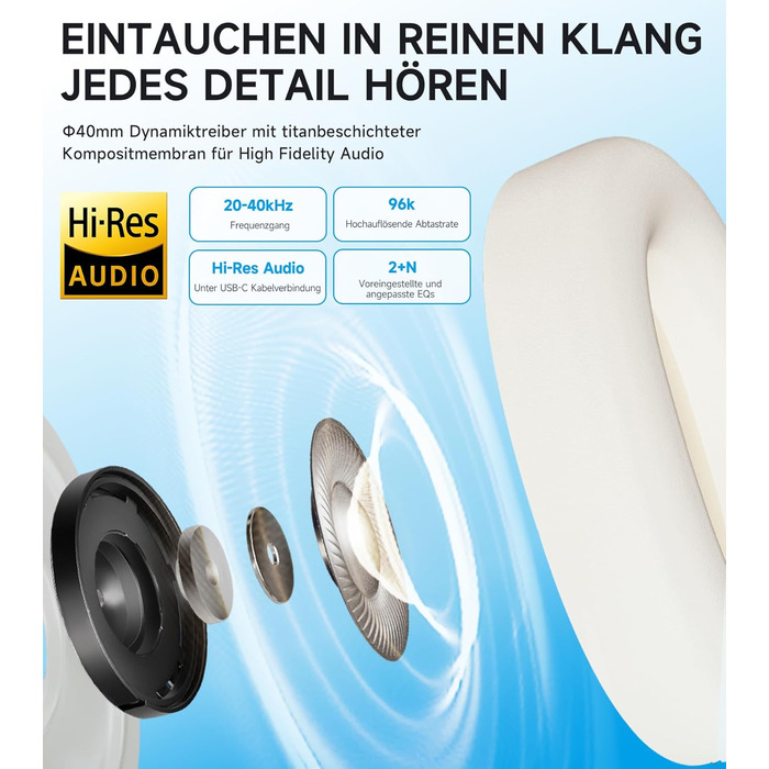 Навушники Edifier W800BT Pro Hybrid ANC Bluetooth 5.4 Over-Ear Чорні - Бездротові, з Шумозаглушенням, Hi-Res Audio, 45 год. роботи, Швидка зарядка, Складні