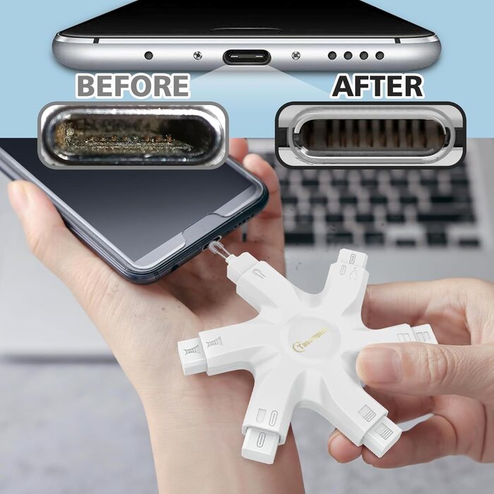 Набір для чищення iPhone, AirPods та USB-C Handy Reinigungsset (Schneewittchen) - для відновлення зарядки
