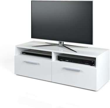 Тумба під телевізор Vicco Diego, білий глянець, 95x38 см