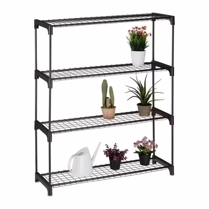 Relaxdays Plant Shelf with 4 Shelves