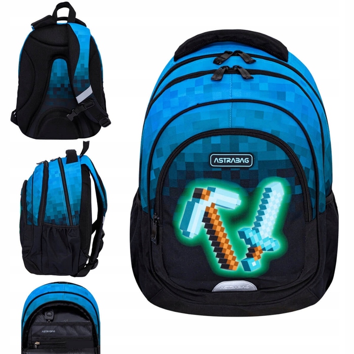 Багатофункціональний шкільний рюкзак AstraBag, багатоколірний, 20 л