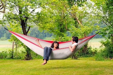 Гамак Amazonas Ultra-Light Silk Traveller XXL 320x230 см до 200 кг - надлегкий шовковий гамак для подорожей