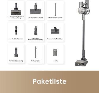 Dreame R20 Бездротовий пилосос: 190AW потужність, 90 хвилин роботи, датчик бруду, LED-дисплей, синій LED, без сплутування, для дому, шерсті тварин, килимів