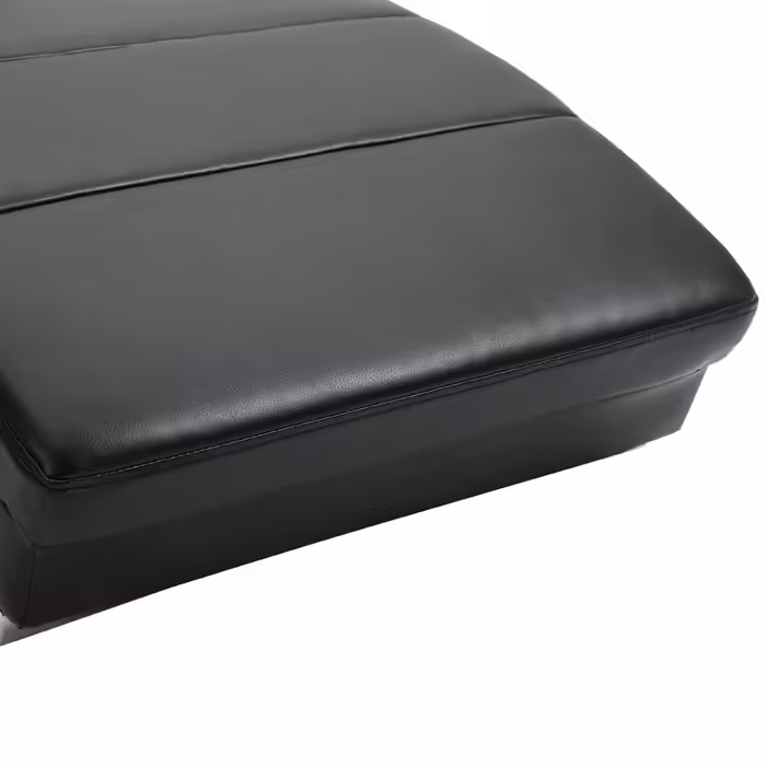 HOMCOM Recliner Chair with Leather and Massage Function, 58 x 163 x 87 cm, up to 120 kg, 8 Massage Points, with Remote Control, High Back Rest Cushion, Black | Aosom