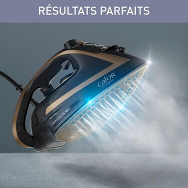 Праска з парою Calor Puregliss FV8064C0, 3000 Вт, 50 г/хв, захист від плям, автоматичне вимкнення, виробництво Франція