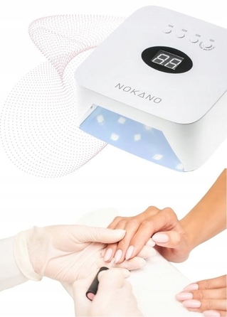 UV LED лампа для манікюру NOKANO S50 48W з датчиком руху та таймером