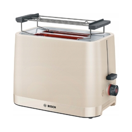 Тостер Bosch MyMoment TAT3M127, 950 Вт, на 2 тости, з функцією розморожування, бежевий