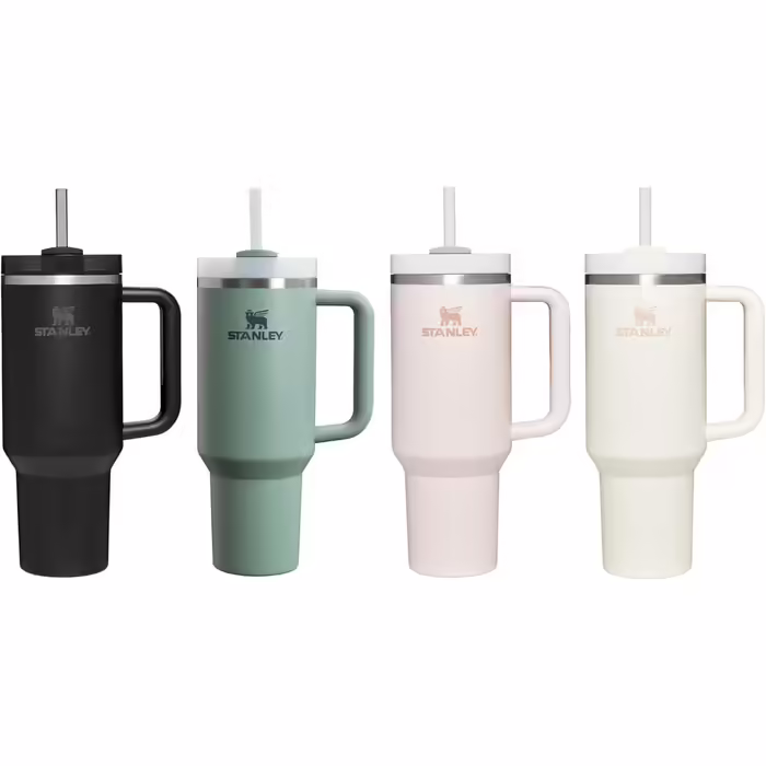Термокружка Stanley Quencher H2.0 з трубочкою 1.2 л, нержавіюча сталь, зберігає холод до 48 годин, BPA Free, підходить для миття в посудомийній машині