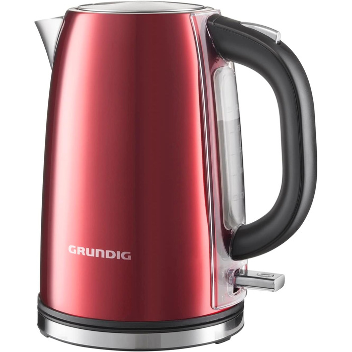 Електричний чайник Grundig WK 8340 з нержавіючої сталі, 1.7 л, прихований нагрівальний елемент, індикатор рівня води, колір Rose Gold