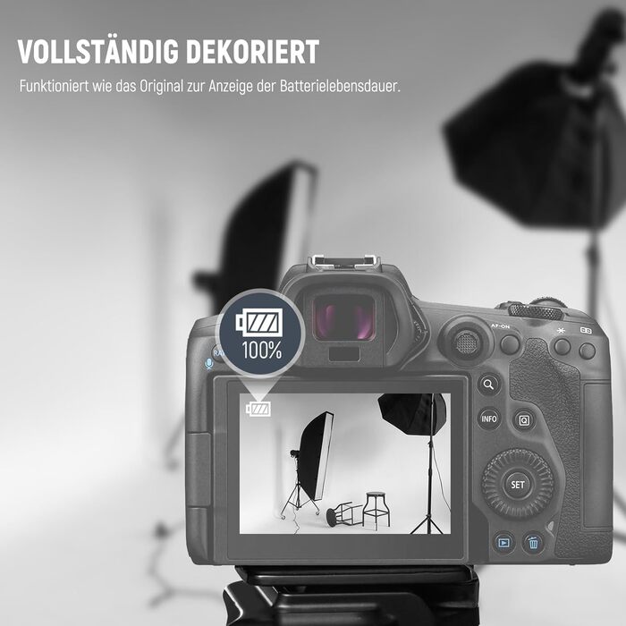 Запасний акумулятор Neewer для Canon EOS 7D Mark II та інші моделі, 2 шт. 2000mAh, комплект з зарядним пристроєм (LP-E6P)