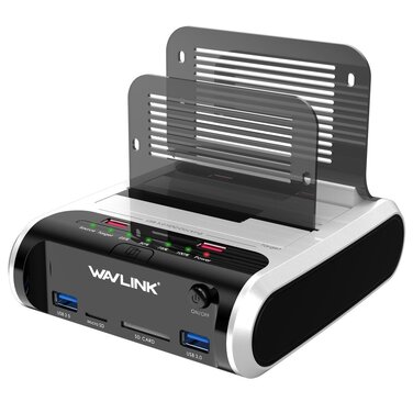 Док-станція для жорстких дисків WAVLINK ST336A з функцією офлайн-клонування для 2.5