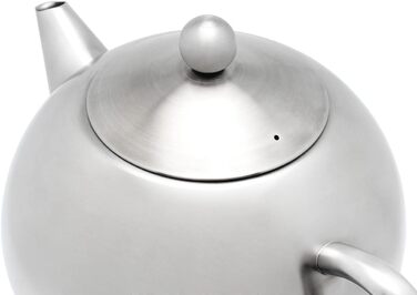 Bredemeijer small, round double-walled stainless steel teapot, 0.5 Liter