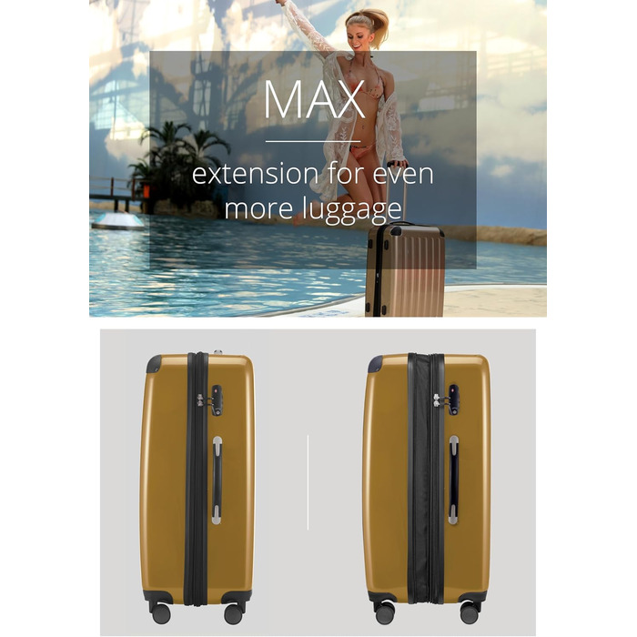 Чемодан Hauptstadtkoffer Alex TSA R2, 65 см, колір яблучно-зелений, 1 шт.