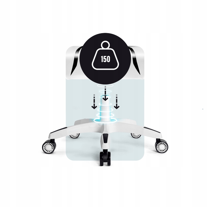 Ігрове крісло Diablo Chairs X-One 2.0, екошкіра, біле