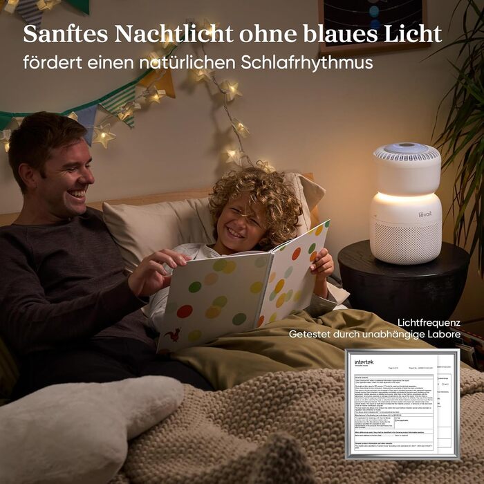 Повітряочищувач LEVOIT Core 400S з HEPA-фільтром для алергіків, з фільтром з активованого вугілля, CADR 433 м³/год до 90 м², для квартири, спальні та кімнати курців, тихий, індикатор PM2.5, автоматичний режим, керування через додаток та Alexa, сріблясто-б