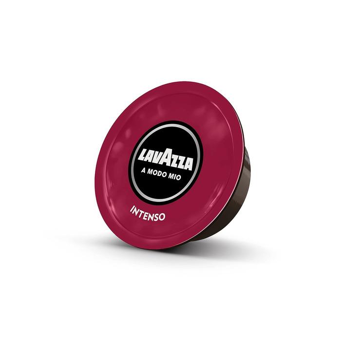 Кава в капсулах Lavazza A Modo Mio Espresso Intenso, інтенсивність 13, суміш Арабіки та Робусти, середньо-темне обсмаження, 64 капсули (4 упаковки по 16 шт)