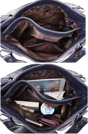 Жіноча сумка-шопер велика шкіряна чорна через плече Hobo Bag Damen - оригінал