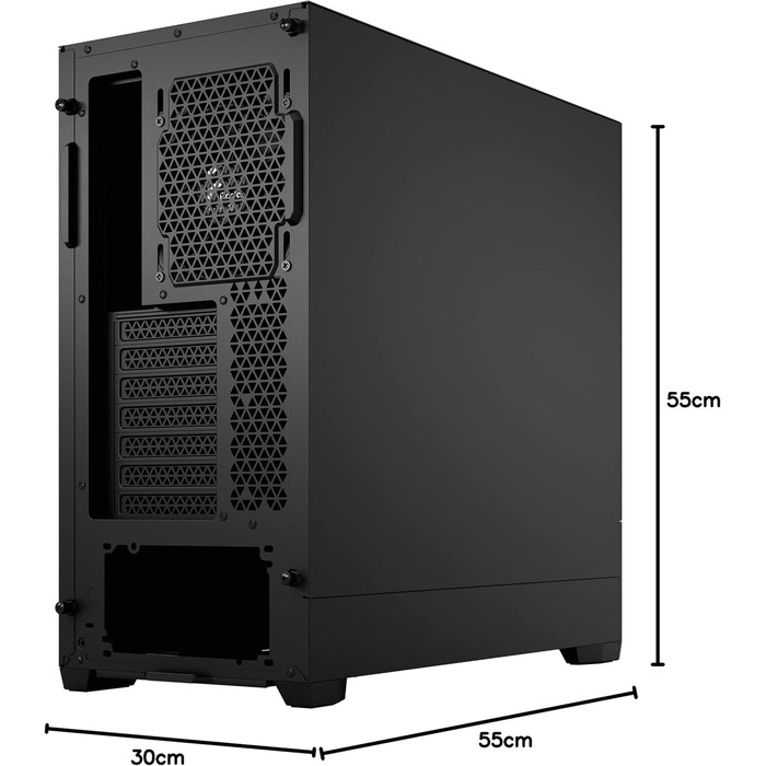 Корпус ПК Fractal Design Pop Silent Black: тиха ATX Mid Tower з 3 вентиляторами 120 мм, чорний, преміум-якість