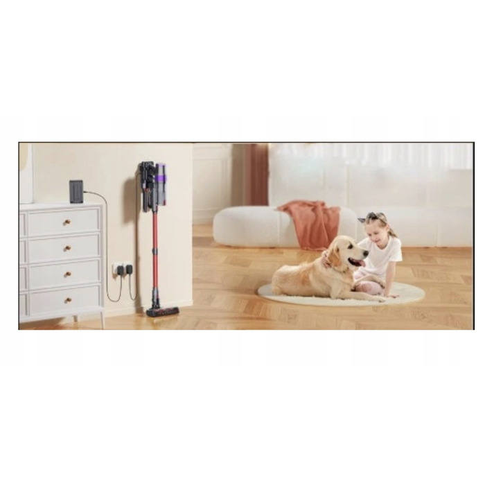 Вертикальний пилосос Laresar V8 (Elite 8), червоний