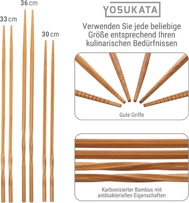 Набір кухонних аксесуарів YOSUKATA: вок, шумовка, лопатка, сплеск, з нержавіючої сталі 43 см (BC SET 5)