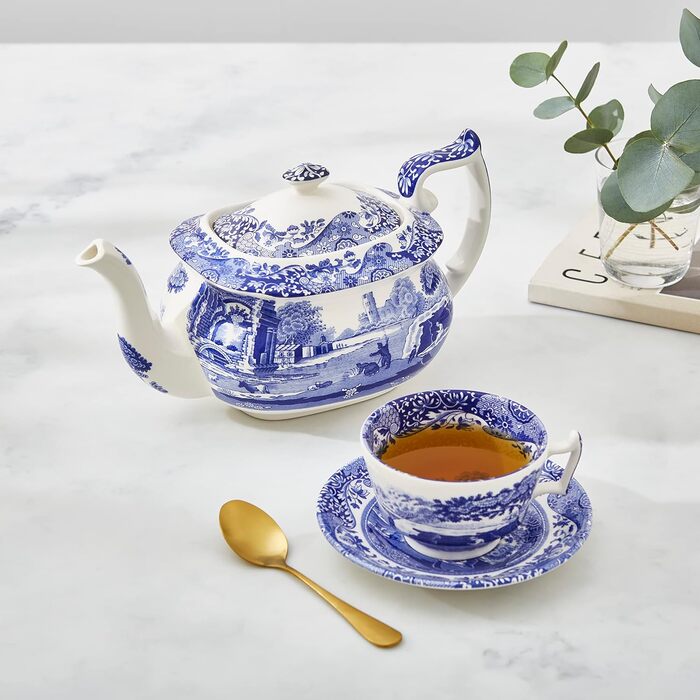 Чайник Spode Blue Italian, фарфоровий, класичний дизайн