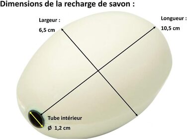 Rotating school soap, wall-mounted, French product.
