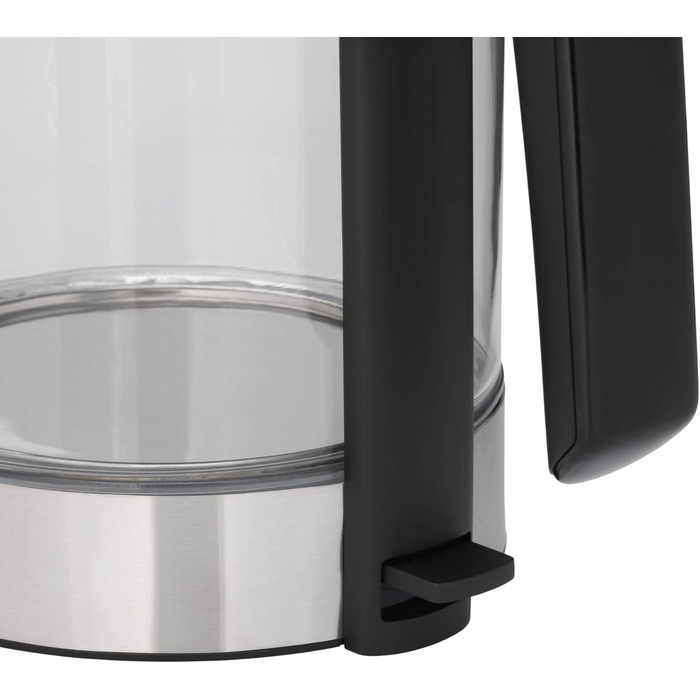 WMF Kitchenminis Kettle Glass 1 Liter, Cordless Small Kettle, Water Level Indicator, Scale Filter, Automatic Shut-Off, 1900 Watts, Cromargan Matt Single