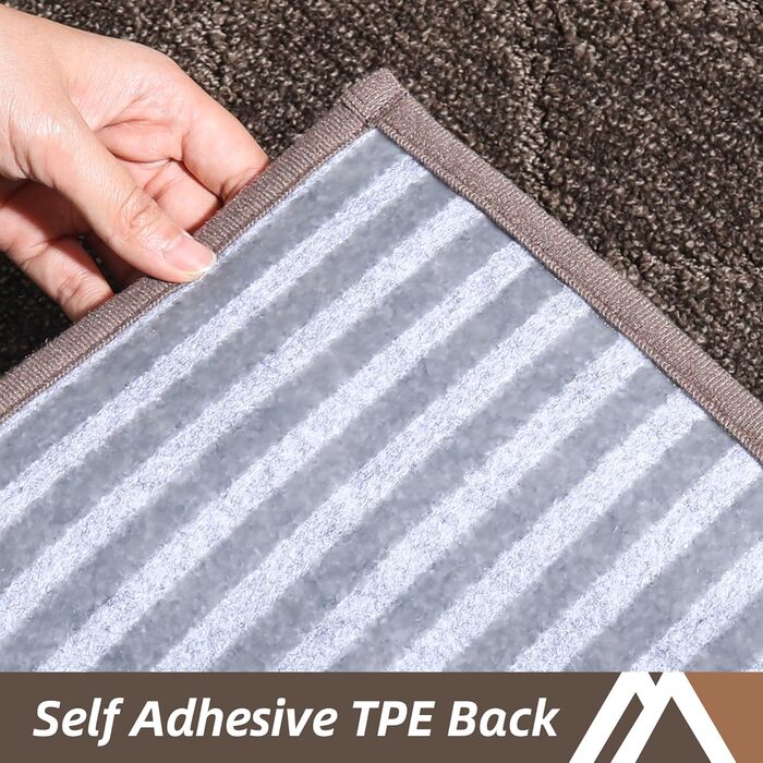 Ковзаючі килимки на сходи Cosy Homeer, 71,1 x 22,9 см, 10 шт., поліестер, TPE-підкладка, для дітей та собак