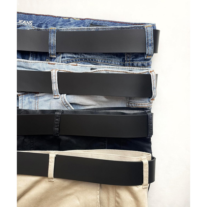 Жіночий шкіряний ремінь Almela з срібною пряжкою, ширина 4 см (Чорний, 90)