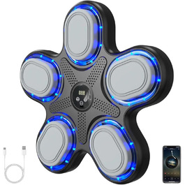 Музична боксерська машина Sunshine Smile Liteboxer - тренажер для боксу на стіну з Bluetooth, регулюванням швидкості