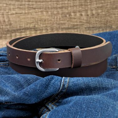 Чоловічий шкіряний ремінь Ashford Ridge 25 мм, коричневий, 125 см