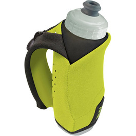 Hydraform Ergo-Lite Hand Bottle, BPA-free, minimalist, insulated, for ultrarunning and hiking, Anthracite, 297 ml (Green)